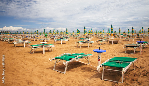 Deckchairs on beach © robsonphoto
