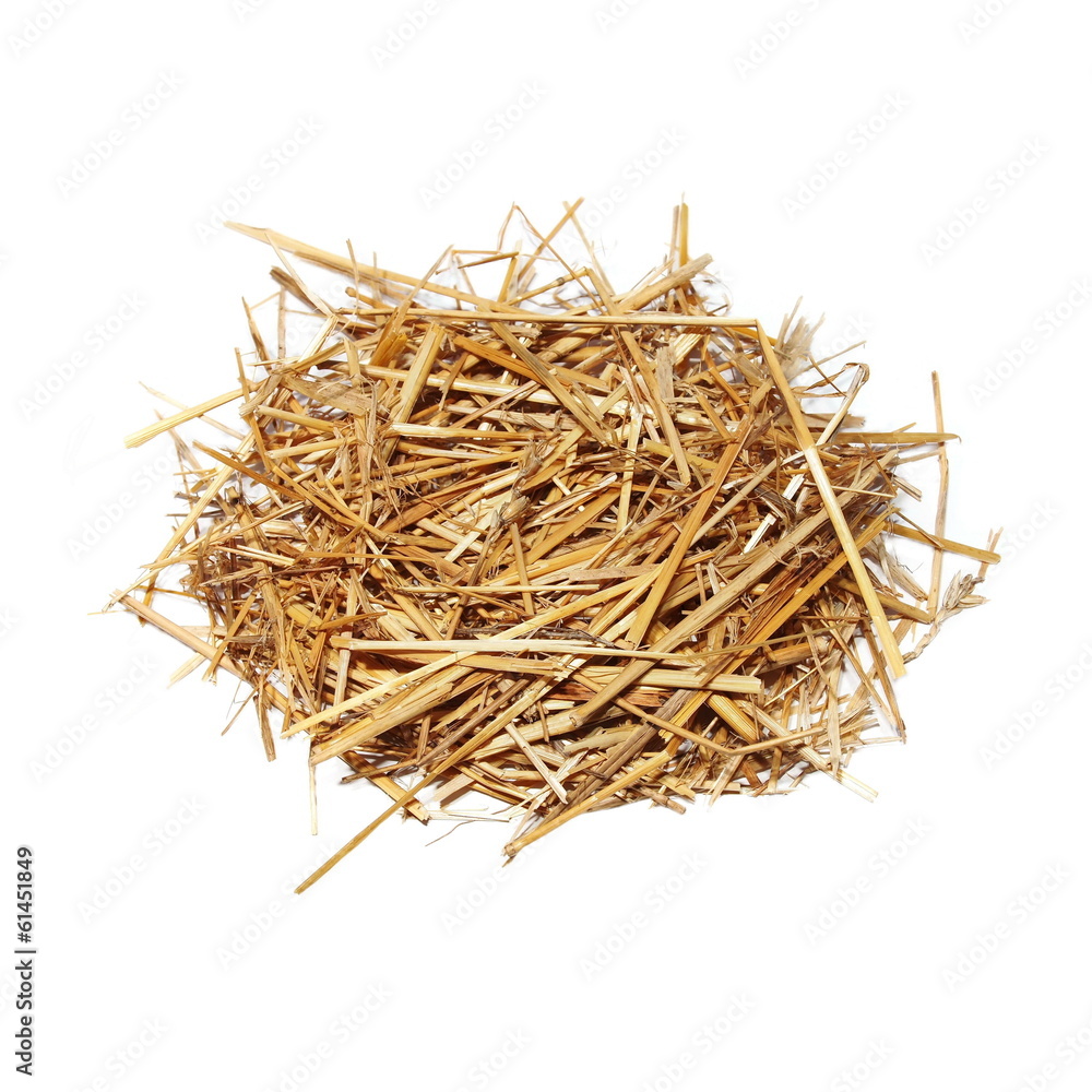 pile straw isolated on white pile straw isolated on white