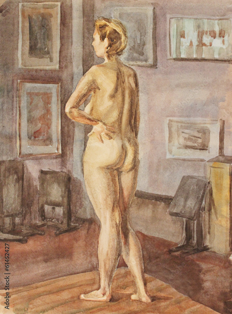 Fototapeta premium Drawing the Model