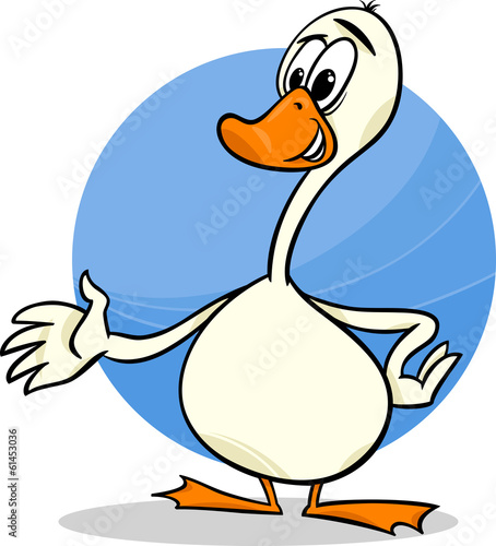 goose farm bird cartoon illustration