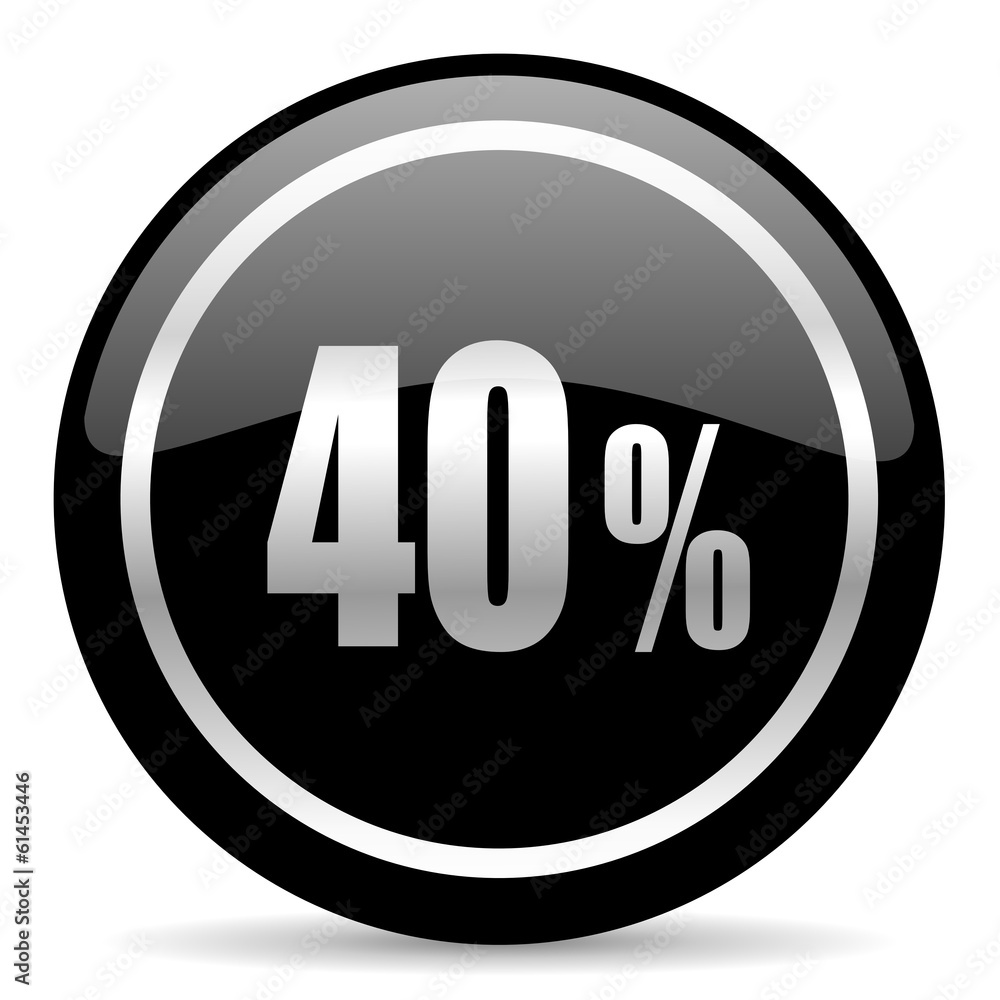 40 percent icon 40 percent icon