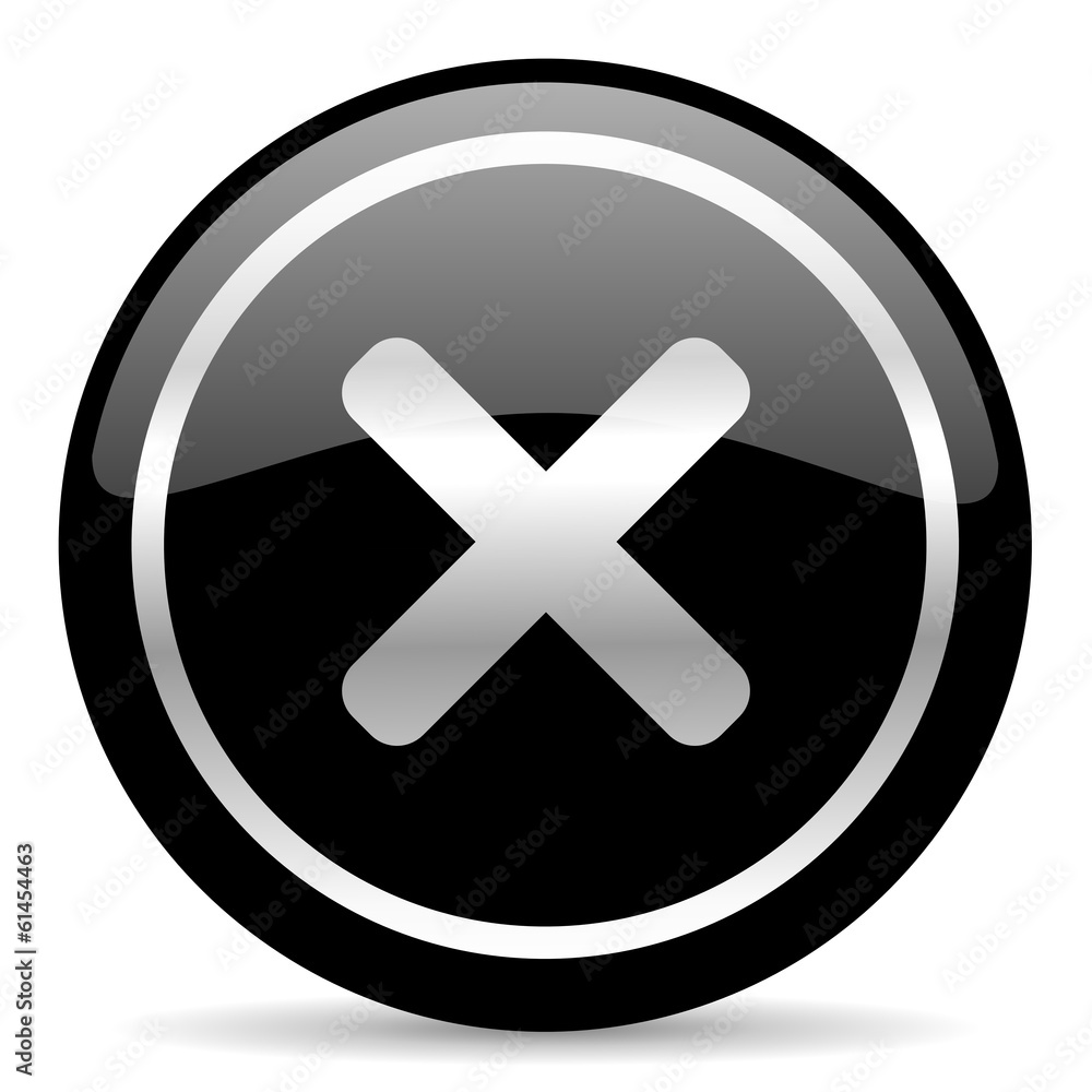 Obraz premium cancel icon