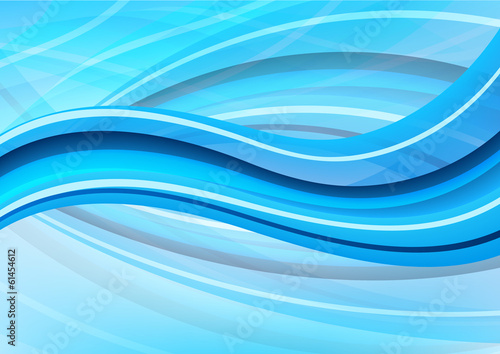 Blue and white waves background