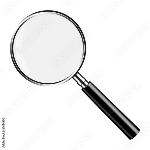 Realistic Vector Magnifying Glass, Lupe