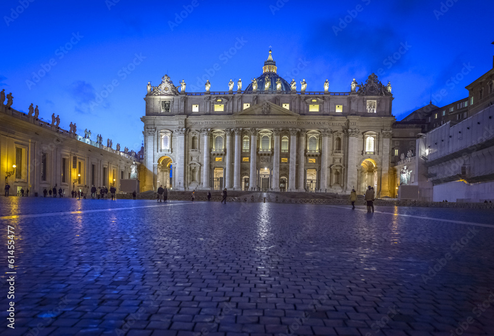 St. Peter's Basilica at Dusk