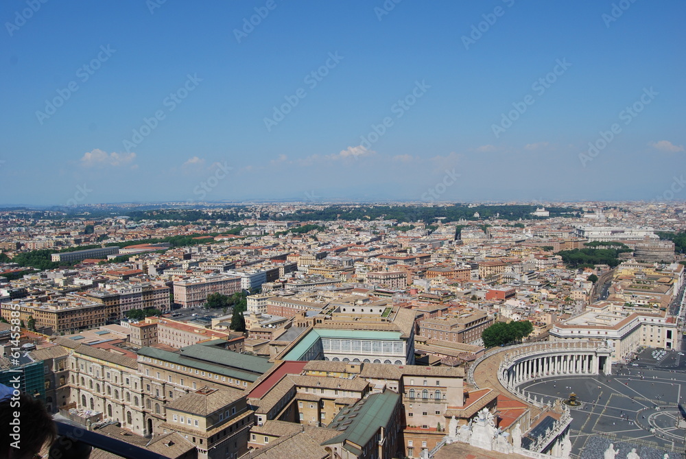 Roma , citta del vaticano dall alto