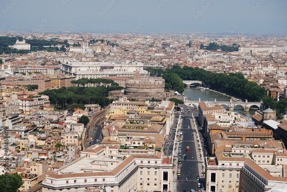 Roma , Castel Sant'Angelo vista dall alto 1
