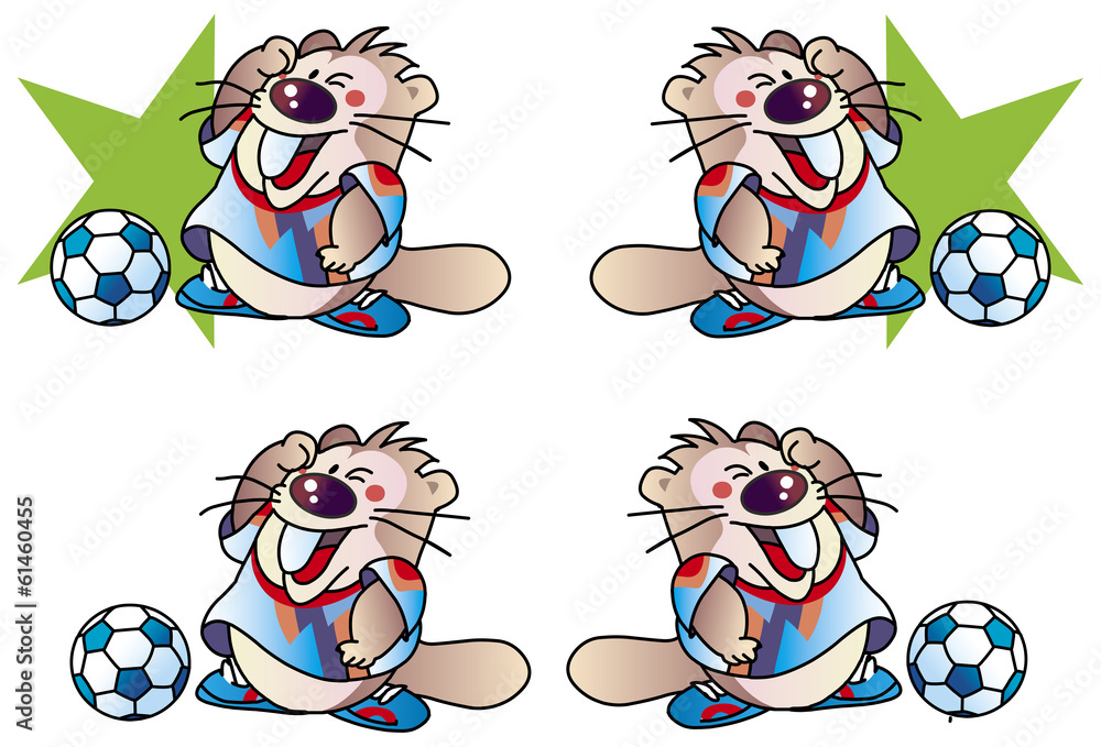 マスコットキャラクター ビーバー Stock Vector Adobe Stock