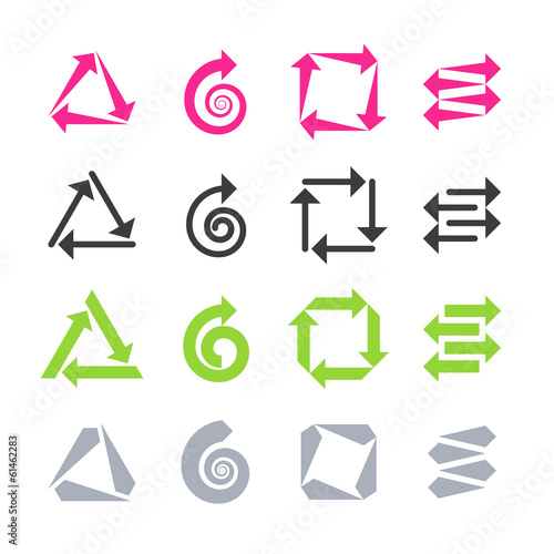 Arrows signs, icons