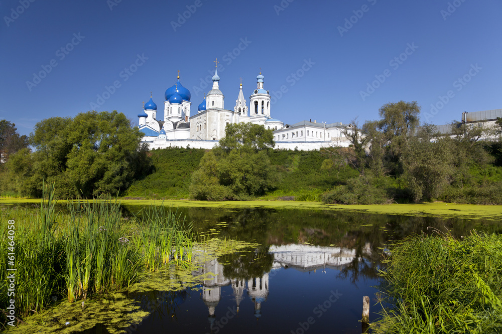 Orthodoxy monastery at Bogolyubovo in summer day. Russia Orthodoxy monastery at Bogolyubovo in summer day. Russia