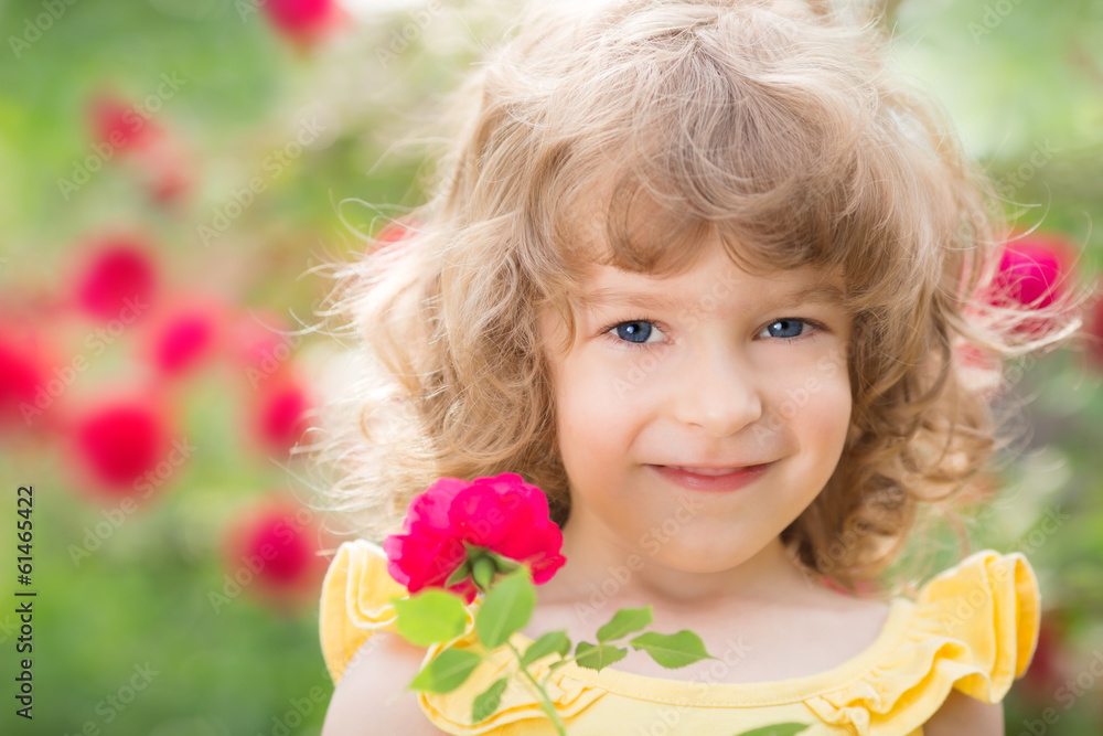 Child in spring Child in spring