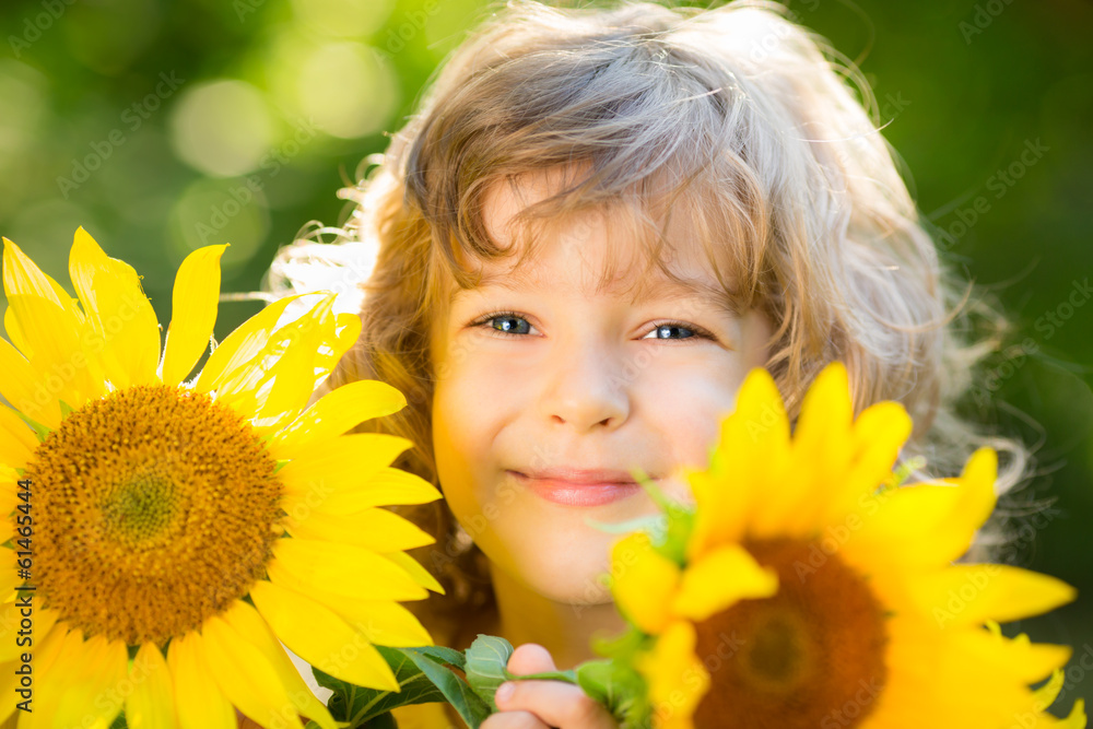 Child in spring Child in spring