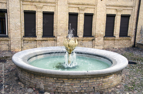 fountain in old town street