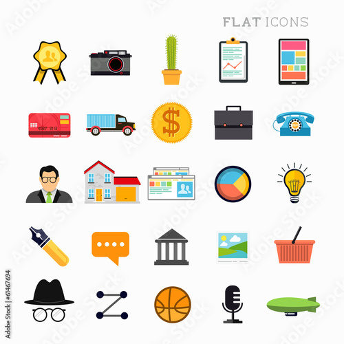 Flat Modern Icon Set