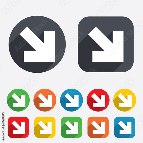 Arrow sign icon. Next button. Navigation symbol