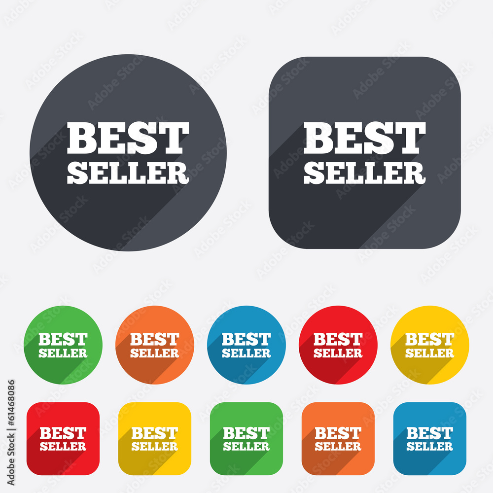 Best seller sign icon. Best seller award symbol Best seller sign icon. Best seller award symbol