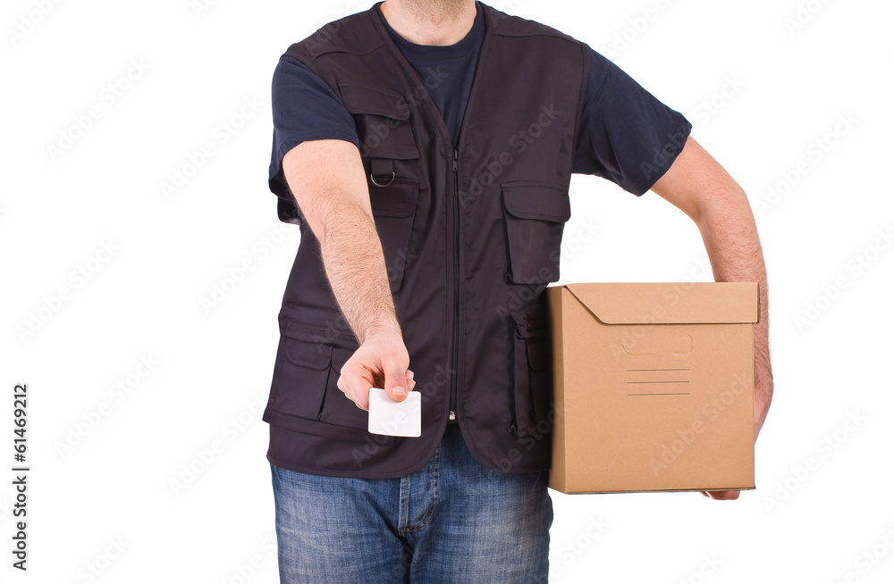 Delivery man. Delivery man.