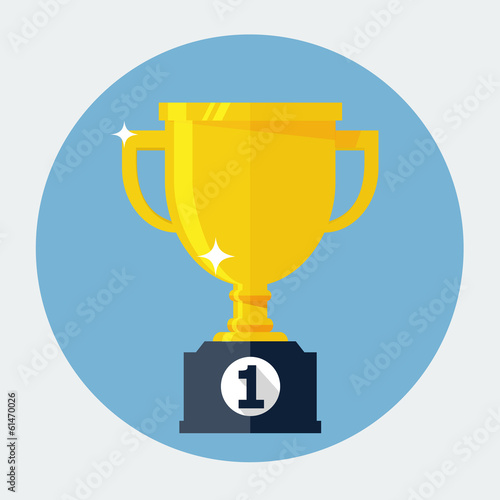 Trophy Cup Flat Icon