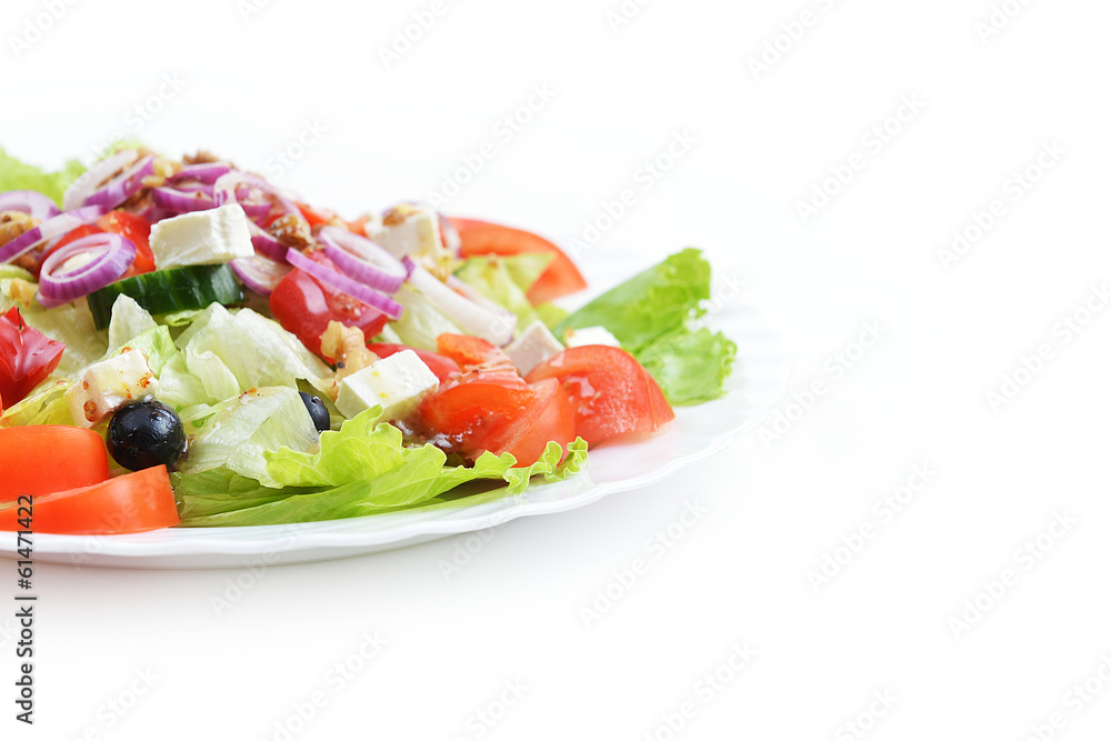 salad with fresh vegetables