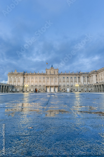 The Royal Palace of Madrid, Spain.