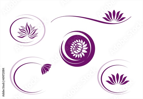 water lily , Buddha , Eco friendly business logo , India