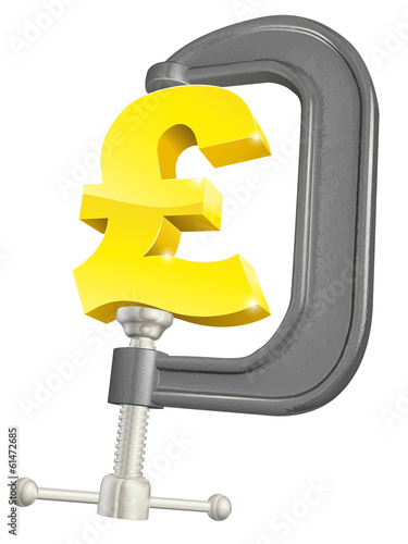 Pound sign in clamp concept
