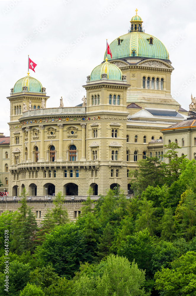 Fototapeta premium Swiss Parliament. Bern, Switzerland