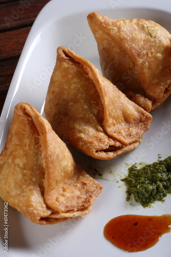 Samosa  is an Indain fried or baked pastry with a savory filling