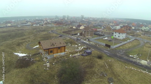 Wallpaper Mural Cottage town . Aerial . Torontodigital.ca