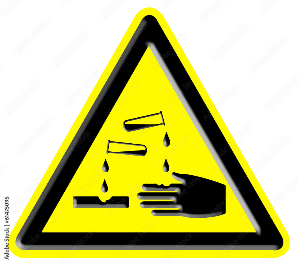 Corrosive Warning Sign Corrosive Warning Sign