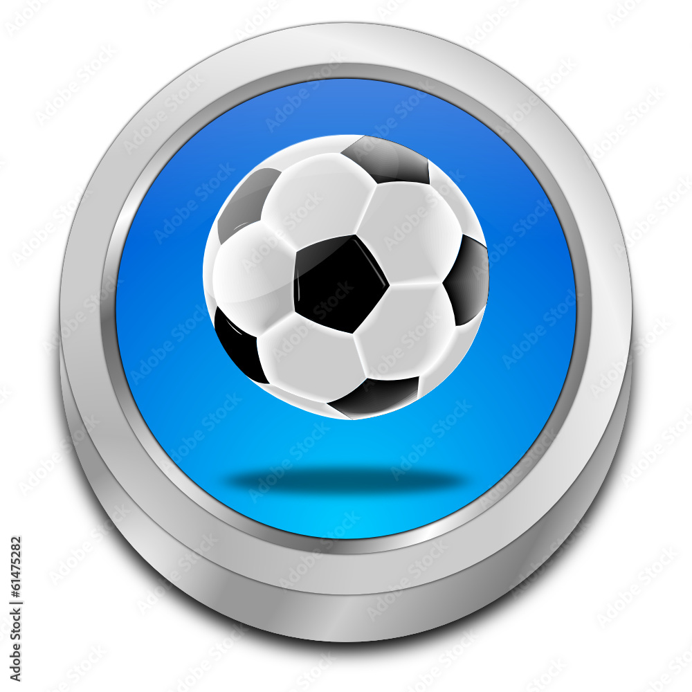 Button mit Fußball Button mit Fußball