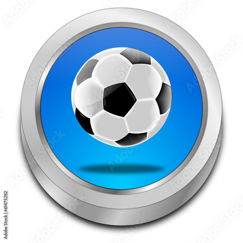 Button mit Fußball