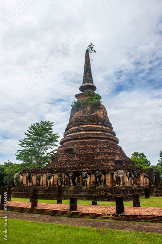 Wat Chang Lom at Sukhothai Historical Park, Thailand