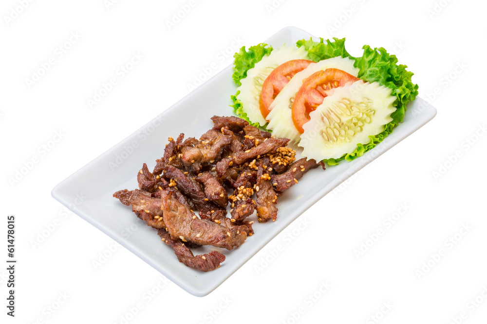 Fried pork thai style