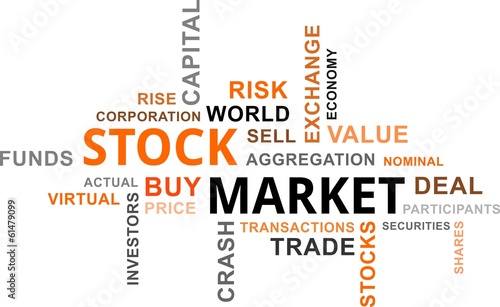 word cloud - stock market