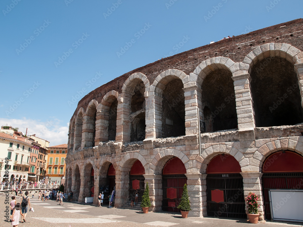 The  ancient arena  in Verona