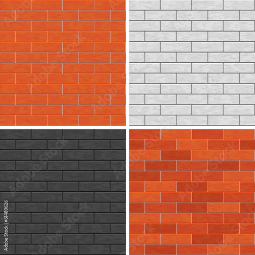 Wallpaper Mural Seamless brick wall patterns. Torontodigital.ca