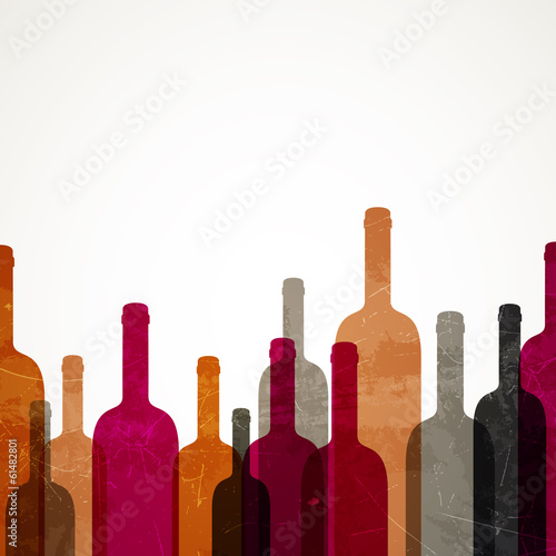 Vector Illustration of an Abstract Wine Background