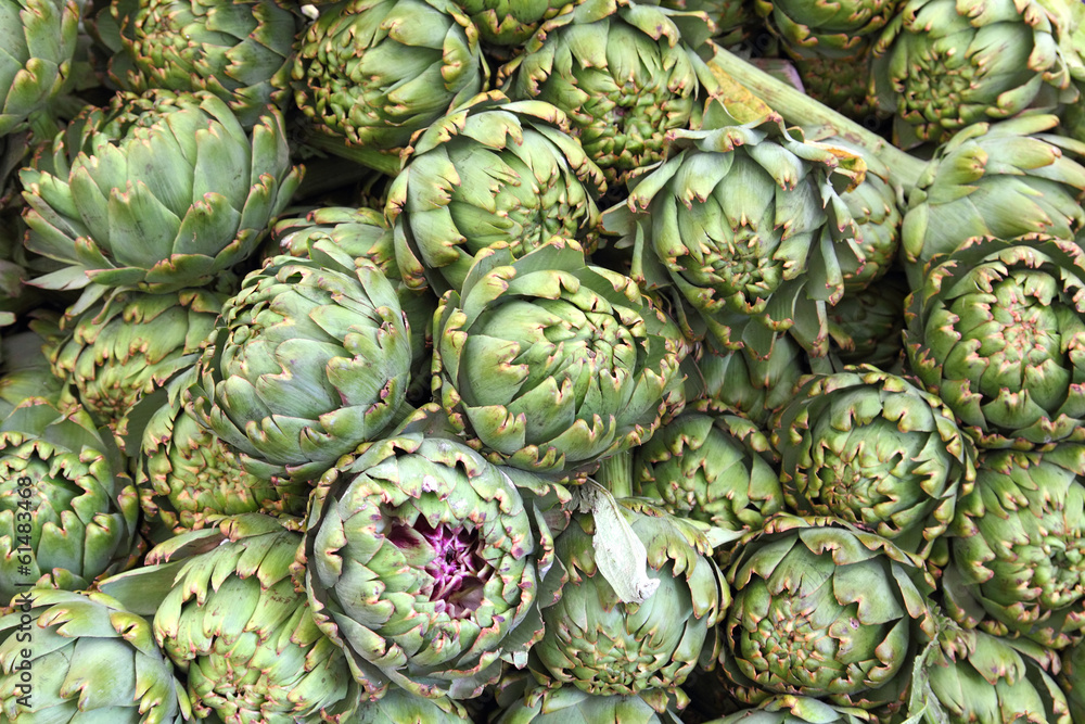 Fototapeta premium lot of artichokes