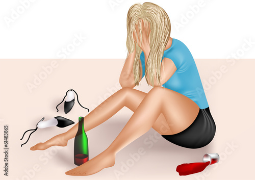 drunk woman