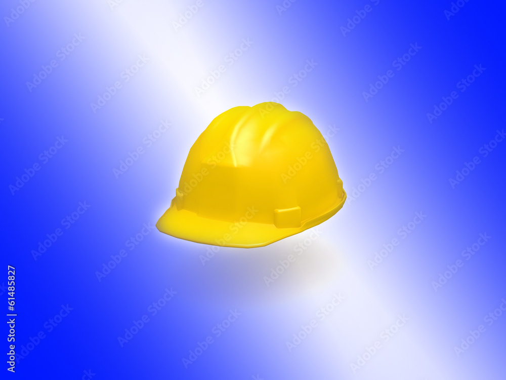 Fototapeta premium 3D Yellow Hard Hat
