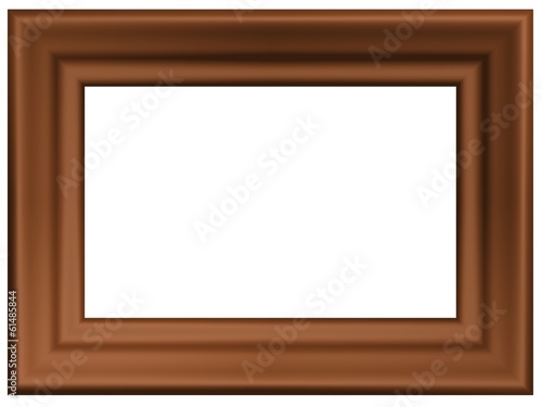 Wooden frame. 3D render.