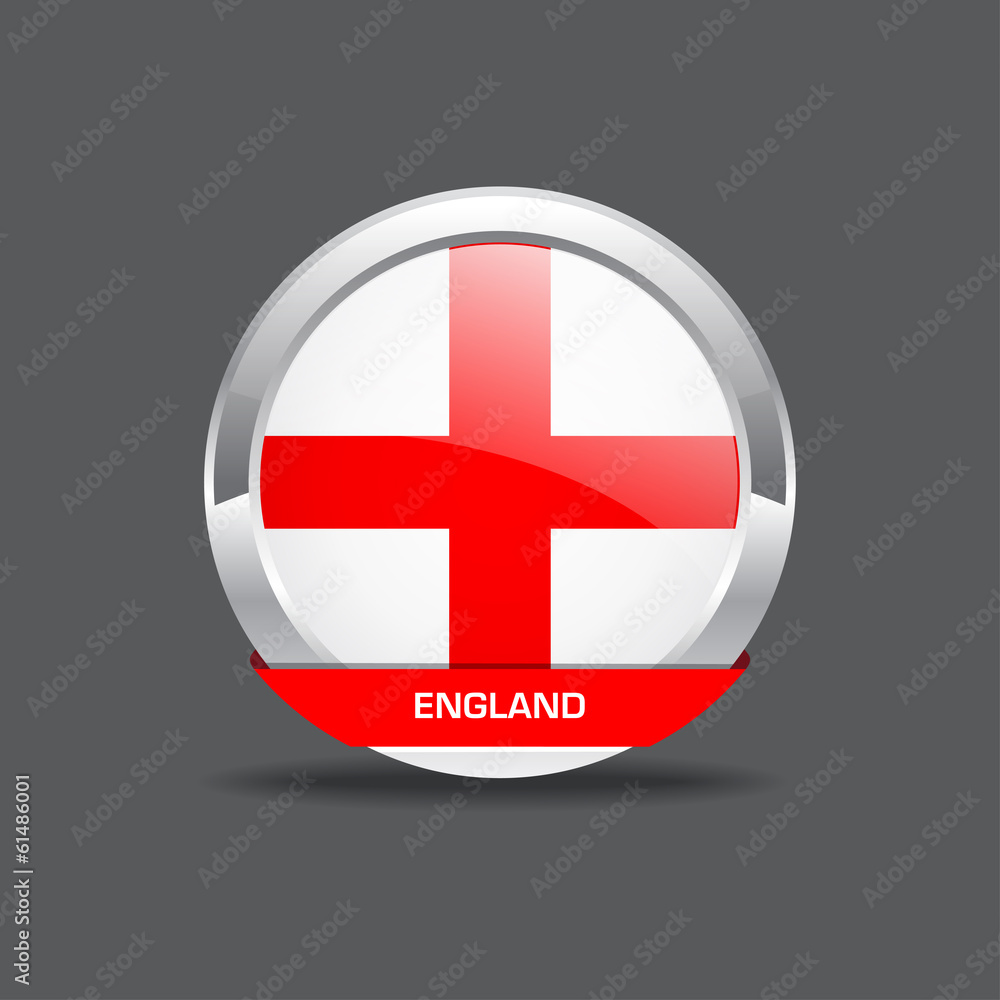 Fototapeta premium England Flag Vector Icon
