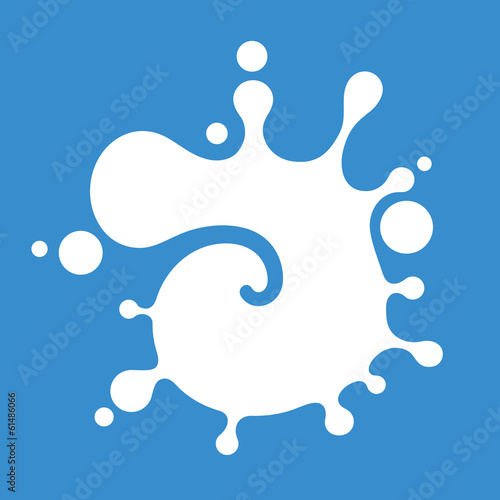Splashing milk sign