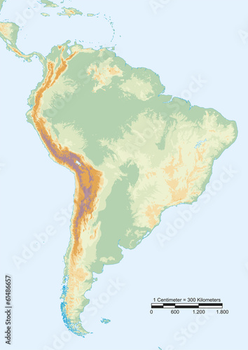 South America physical