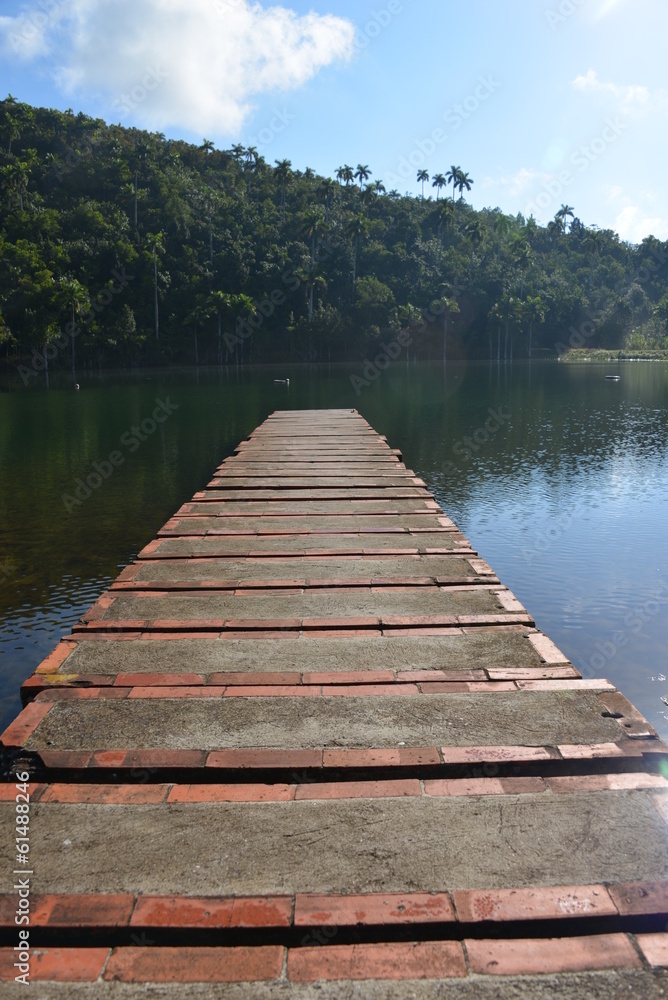 Fototapeta premium Lake in Cuba, Las Terrazas