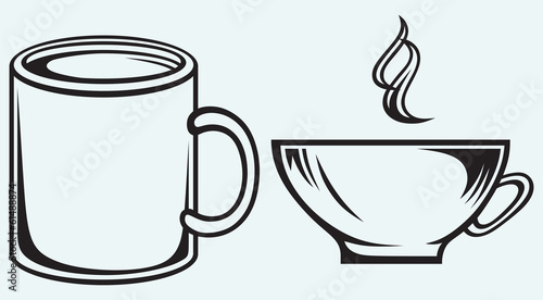 Collection coffee cups