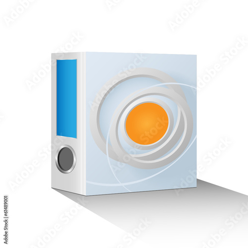 Wektorowy segregator okładka okręgi