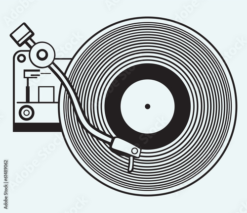 Record player vinyl record