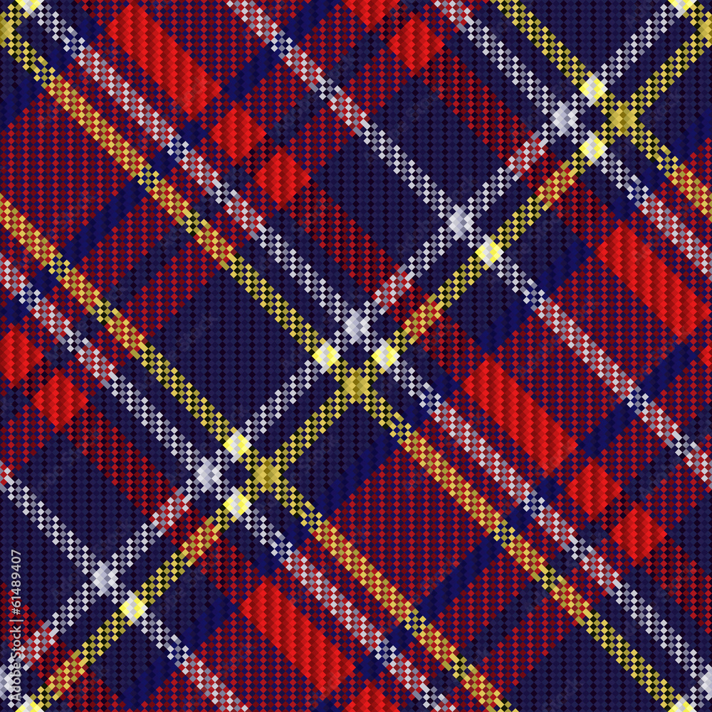 Diagonal tartan fabric seamless texture Diagonal tartan fabric seamless texture